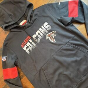 Atlanta Falcons Hoodie Mens Large Black NFL Team Issue Arthur Blank Nike